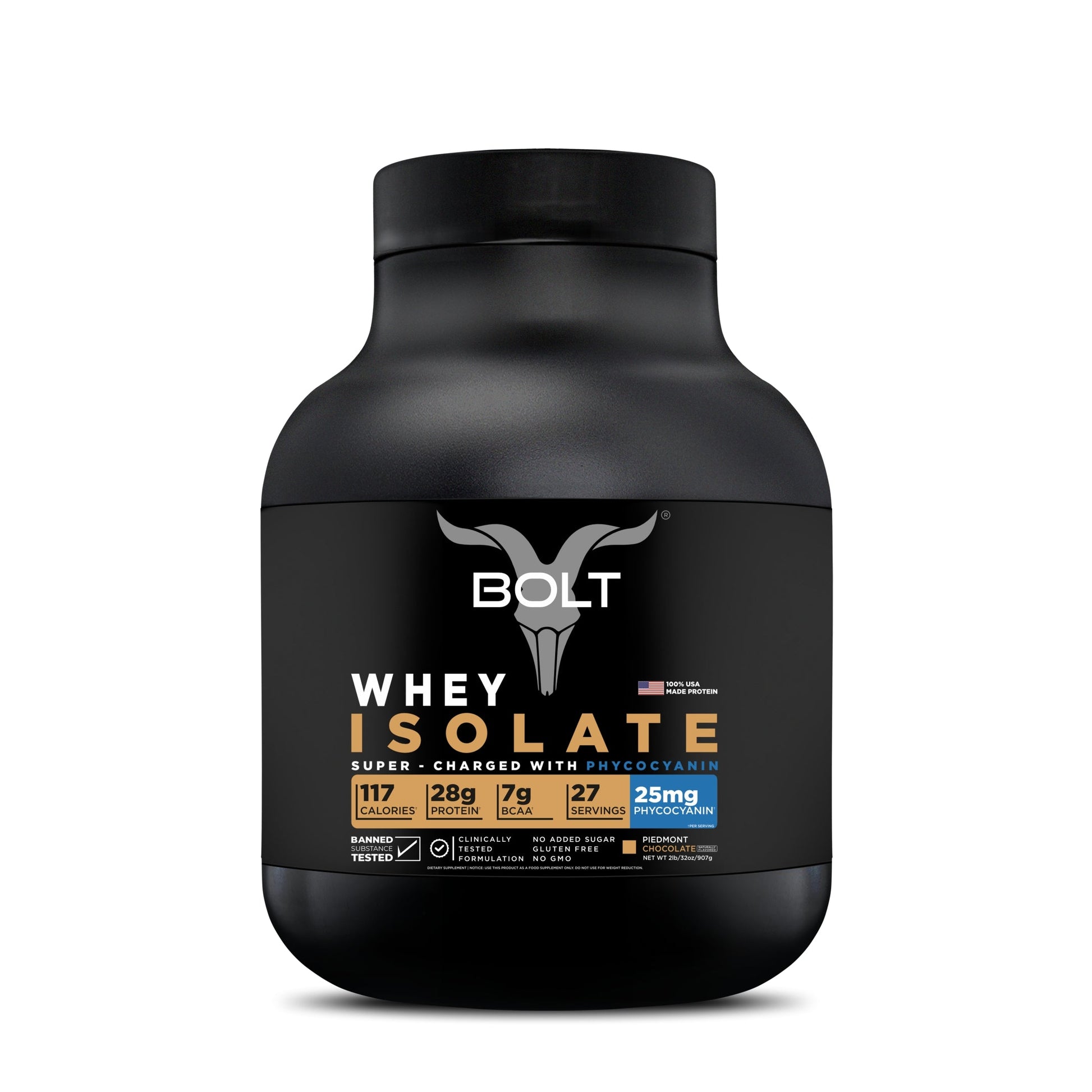 piedmont chocolate, whey isolate protein powder