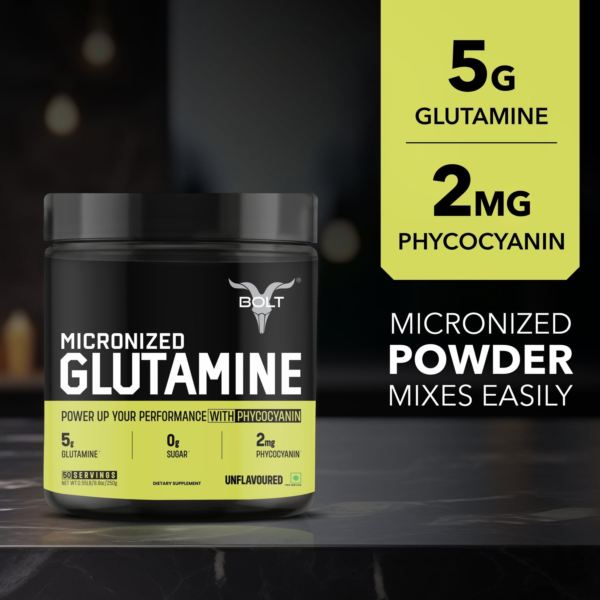 unflavoured, glutamine supplement