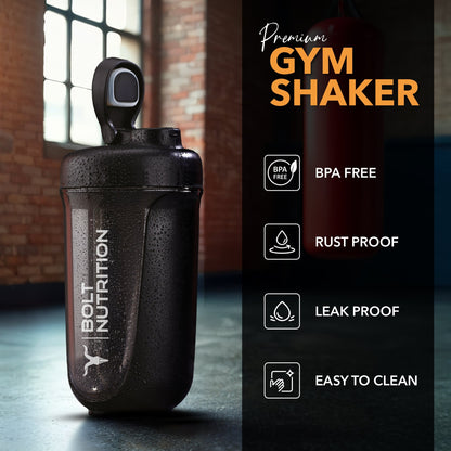 Bolt gym shaker bottle