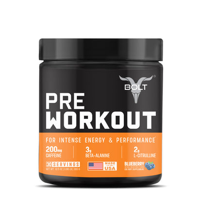 Bolt Pre-Workout Powder | For Energy, Focus, Power, Endurance & Performance