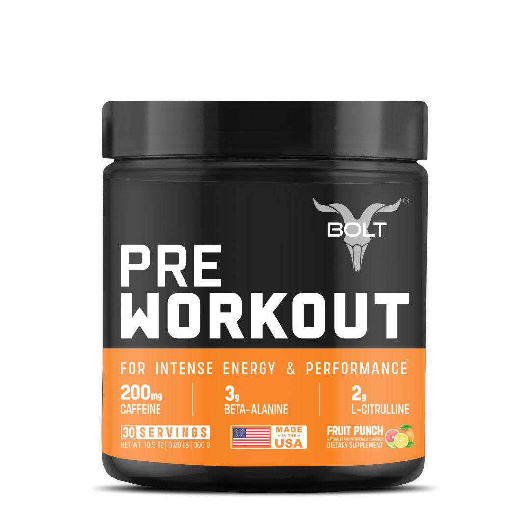 Bolt Pre-Workout Powder | For Energy, Focus, Power, Endurance & Performance