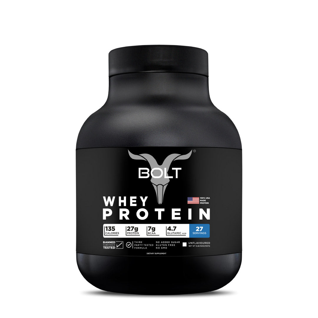 Bolt Whey Protein Powder | With Superfood PHYCOCYANIN | USA Formulation & Origin