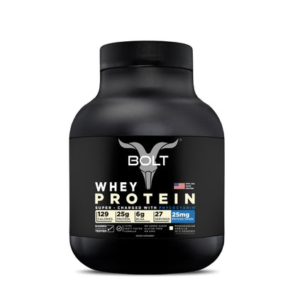 Bolt Whey Protein Powder | With Superfood PHYCOCYANIN | USA Formulation & Origin